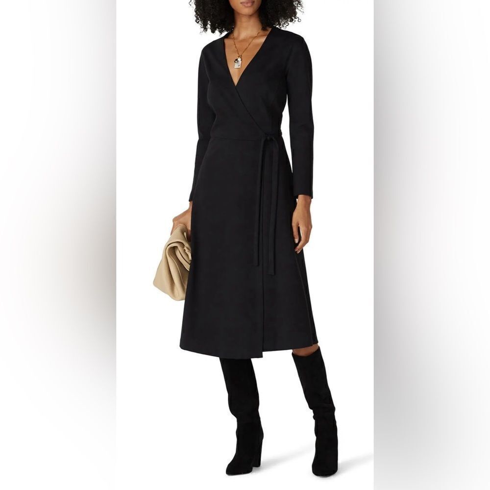 Seventy Black Wrap Dress